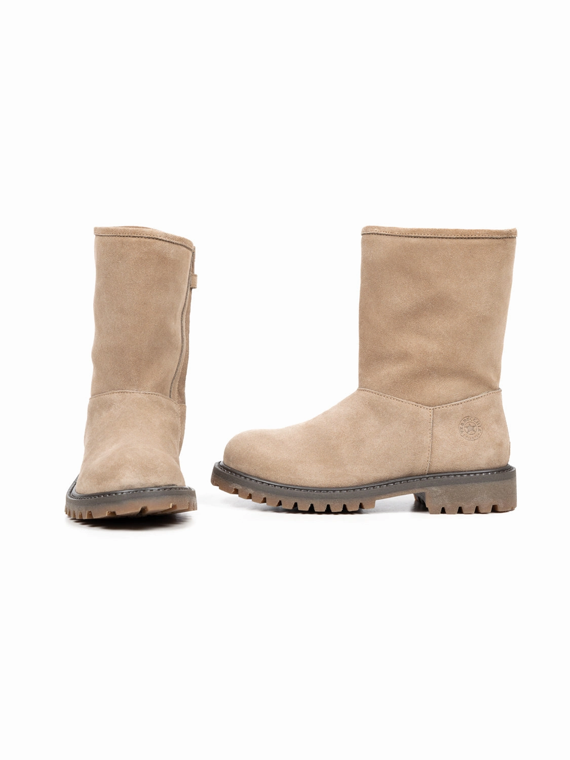 Schaffellstiefel - Beige Winterstiefel Stylisch
