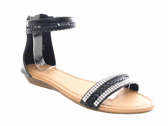 Sandalen Klett Damen  Sandalen Sommerschuhe Sandaletten Black # 62