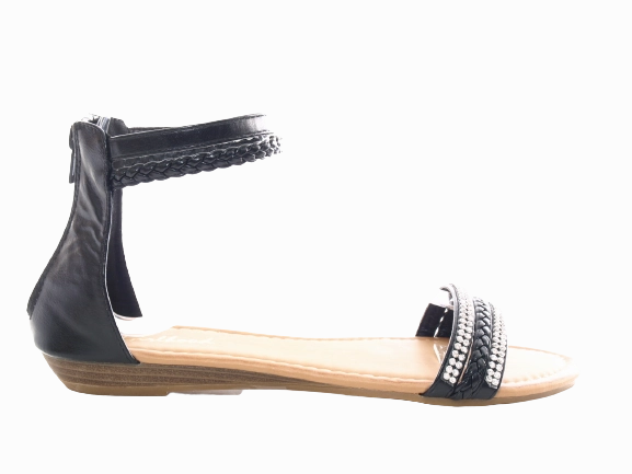 Sandalen Größe 32 Damen  Sandalen Sommerschuhe Sandaletten Black # 62