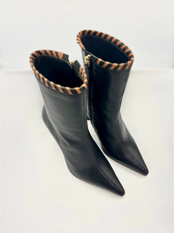 Chunky Chelsea Flatform Ankle Boots LEO ANKLE BOOTS BLACK