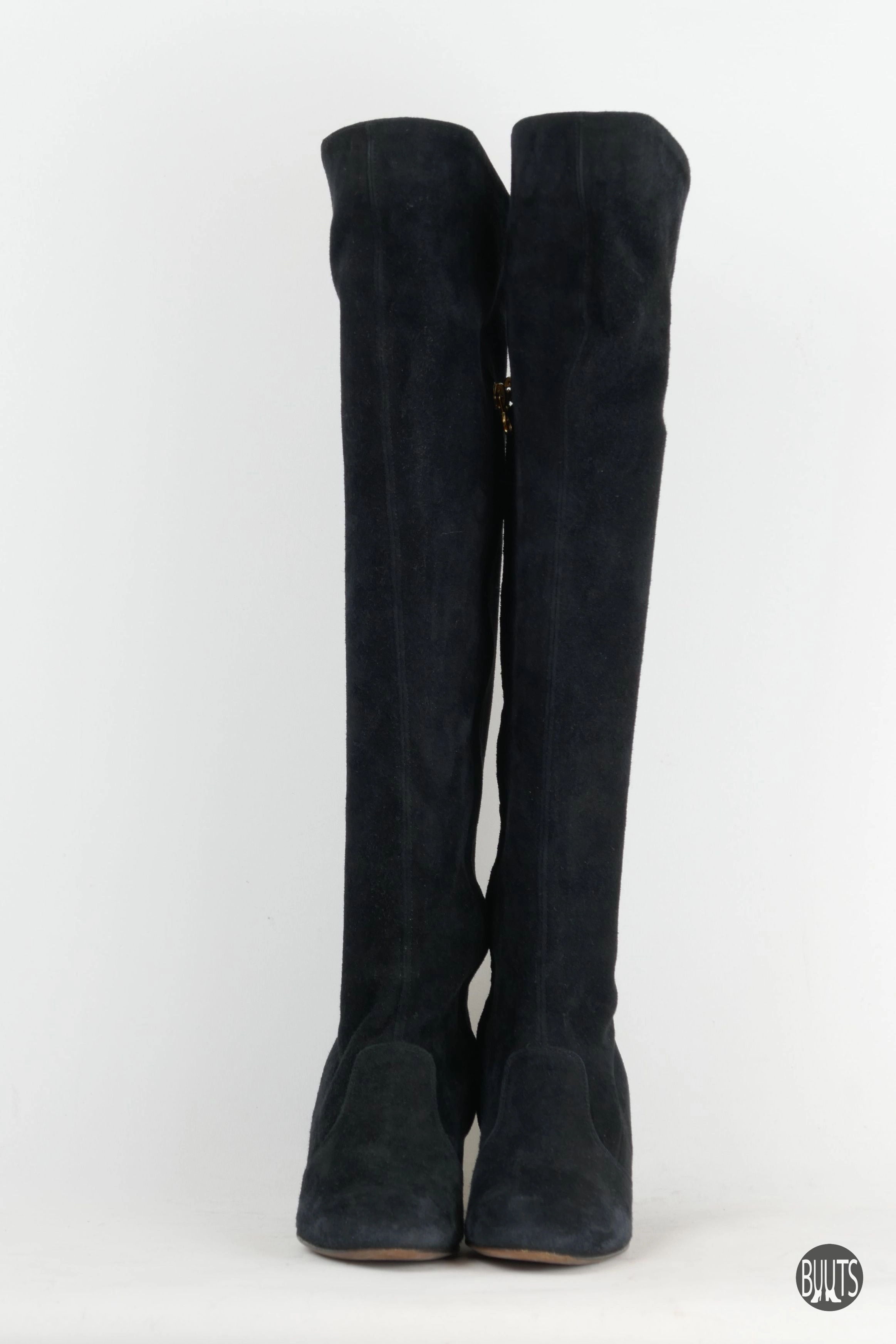 Stiefel Wildleder schwarz Jura Stiefel