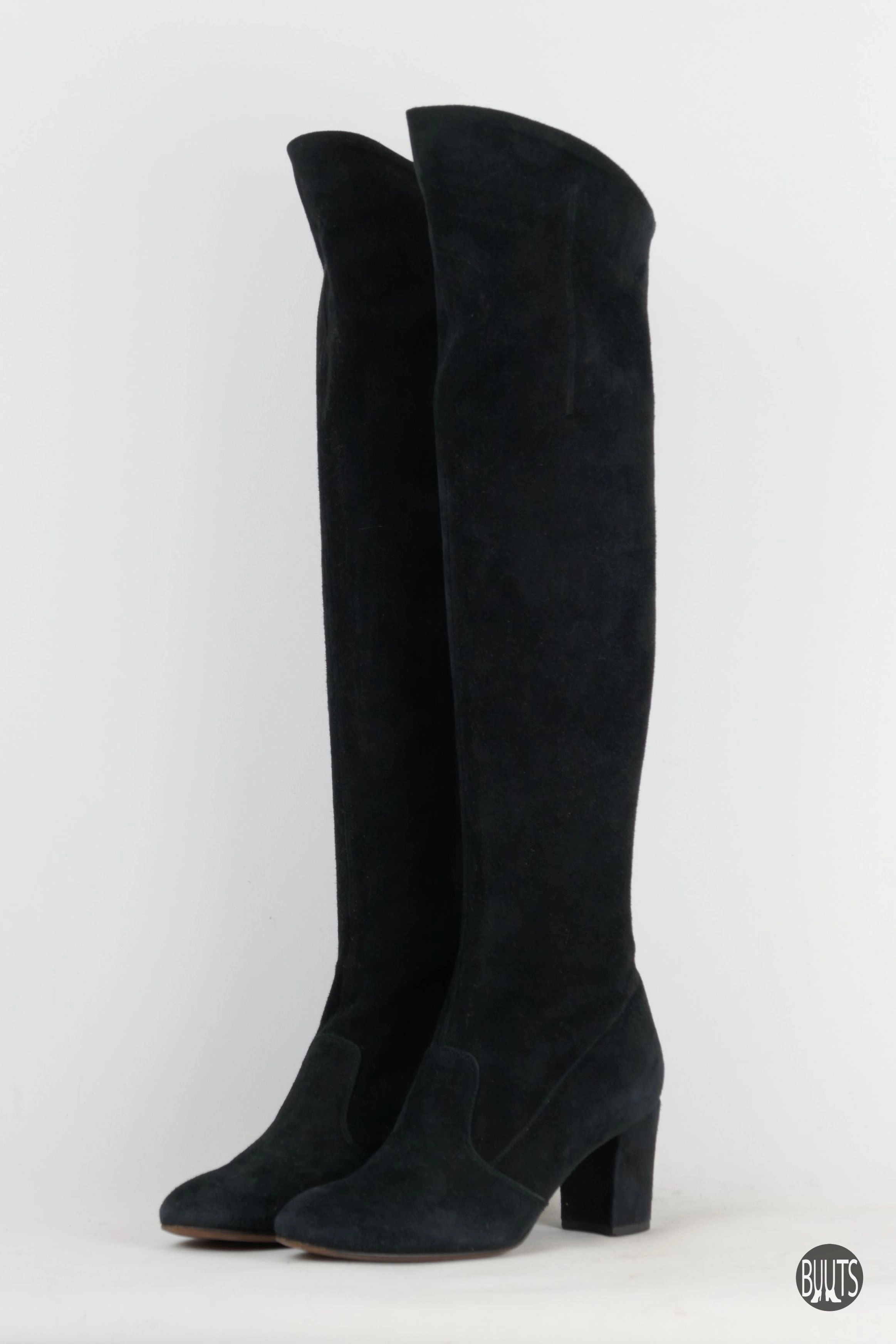 Think Stiefel Denk Stiefel Wildleder schwarz