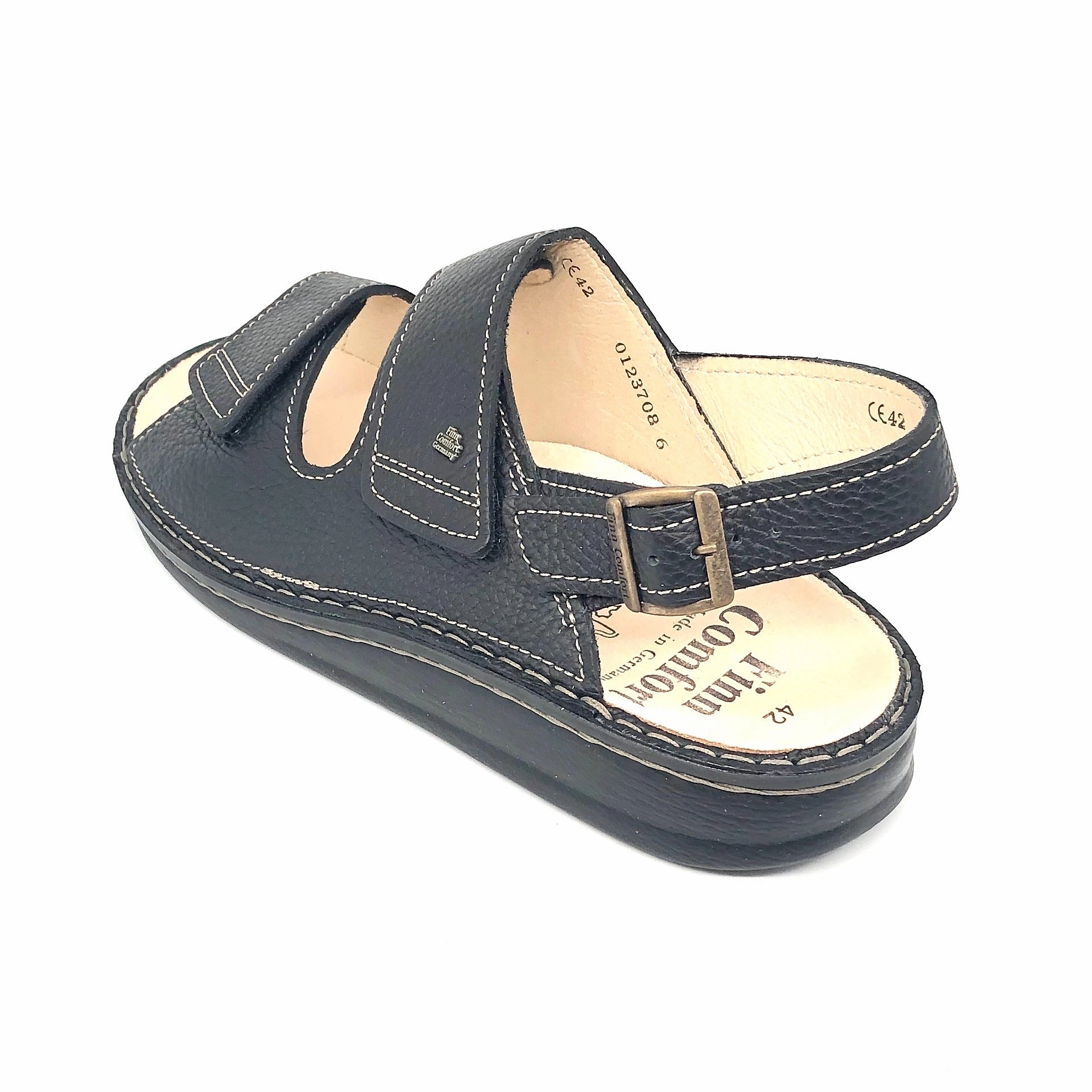 Herren Klett Sandale Schwarz Finn Comfort 11433 Sandalen Vintage