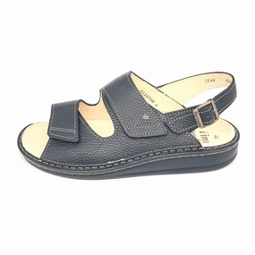Herren Klett Sandale Schwarz Finn Comfort 11433 Vadolino Sandalen