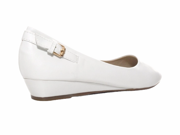 Damen Slipper Keilabsatz Ballerina Loafer Mokassins Slip On Flats Freizeit White # 006-13 Truffle Loafers