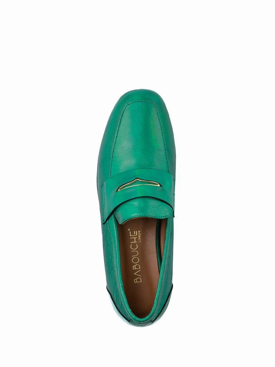 Gwen | Loafer Groen Pastel Loafers