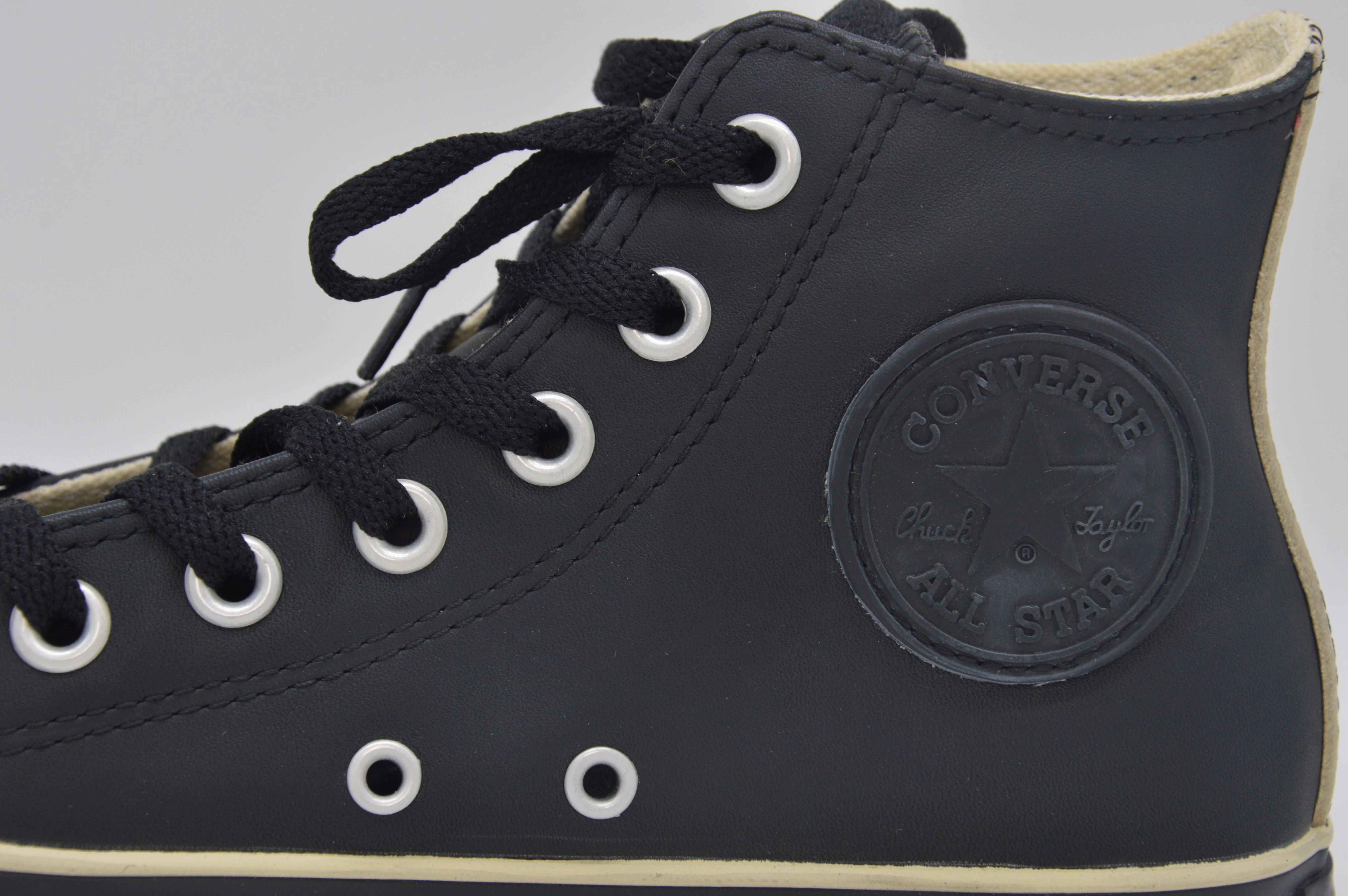 Sneaker Bonn Converse All Star HI Sneaker Chucks Schwarz Leder