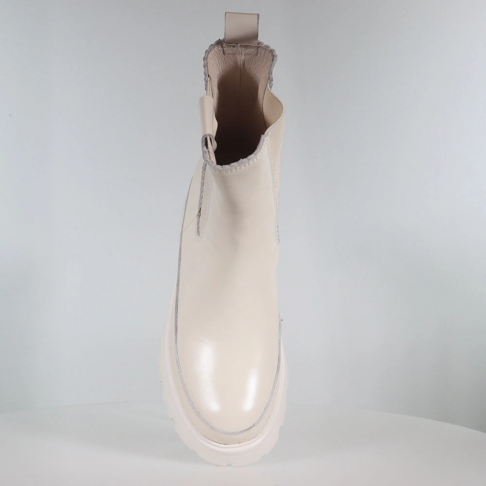 Elora Beige Chelsea Boots