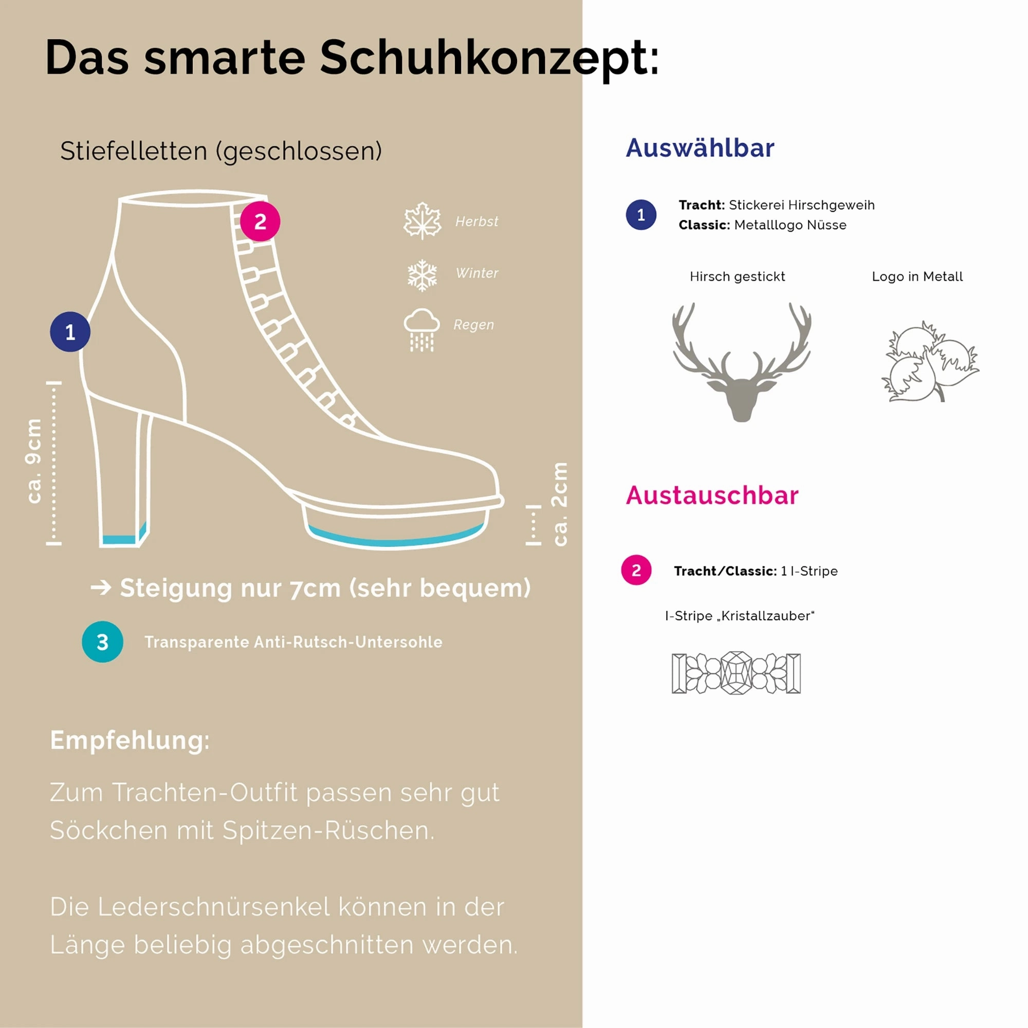 Office Lace Up Ankle Boots SMARAGDIS Closetoes Stiefeletten Dirndlschuhe smaragdgrn