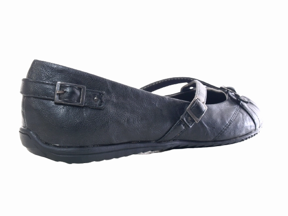 Damen Slipper Halbschuhe Ballerina Loafer Mokassins Slip On Flats Freizeit Black # 163623 Semi Formal Loafers