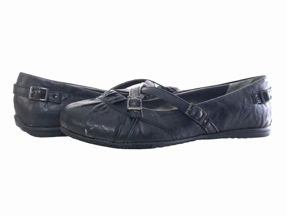 Damen Slipper Halbschuhe Ballerina Loafer Mokassins Slip On Flats Freizeit Black # 163623 Adrian Loafers