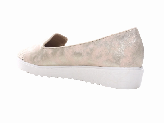 Smart Casual Loafers Damen Slipper Ballerina Loafer Mokassins Slip On Flats Freizeit Gold #  001