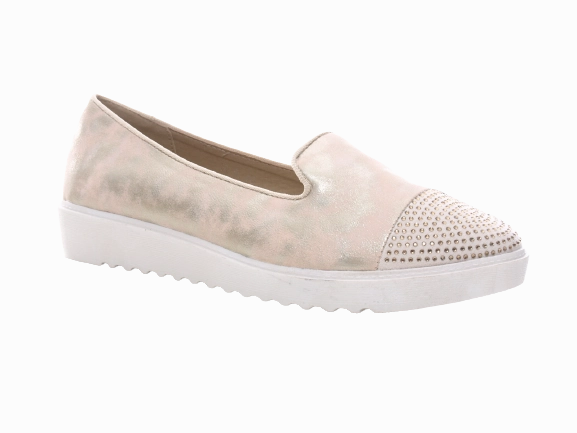 Nubikk Loafers Damen Slipper Ballerina Loafer Mokassins Slip On Flats Freizeit Gold #  001