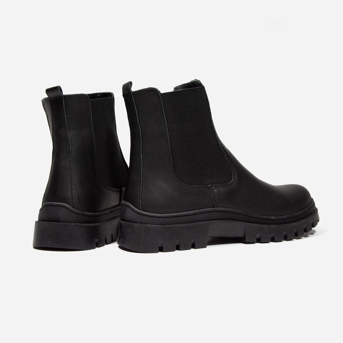 Slouch Ankle Boots Flat Damen Chelsea-Stiefeletten Looke LASINNE