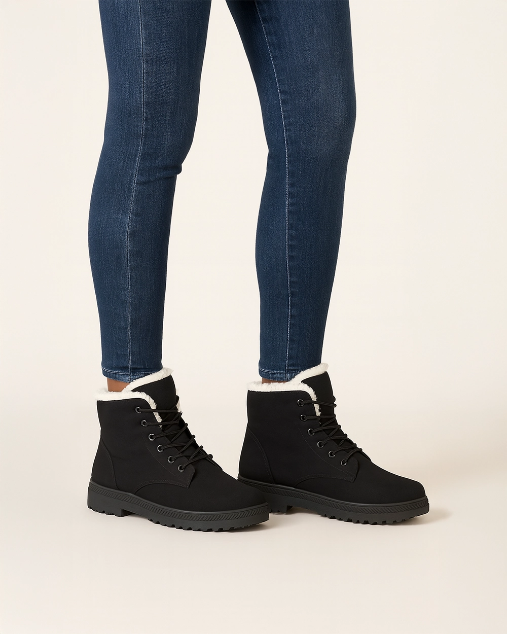 Winterstief Schnr-Winterstiefel mit Warmfutter