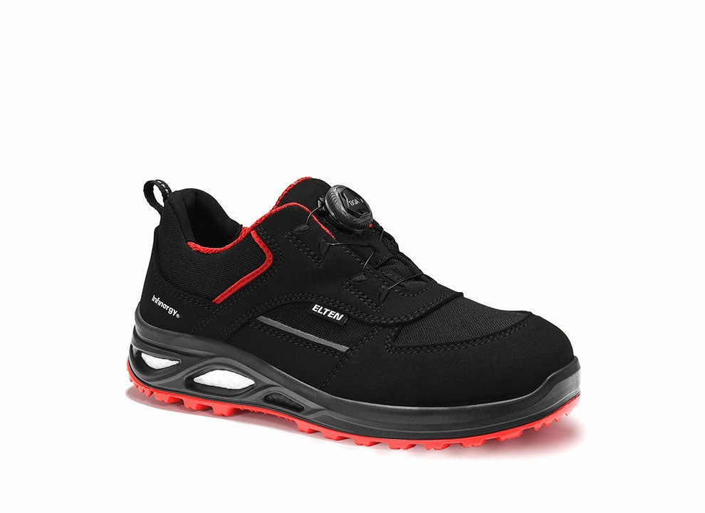 Secura 10078 Sicherheitsschuhe Hannah XXTL BOA black-red Low ESD S3-Damen-Sicherheitshalbschuh ELTEN