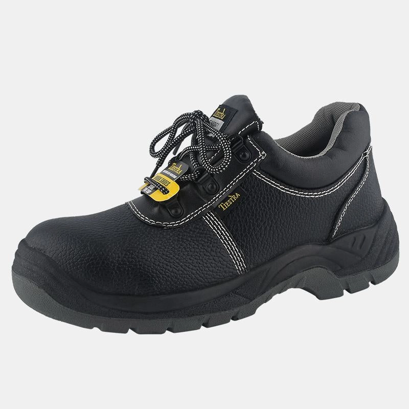 TIESTRA Arbeitsschuhe fr Herren Rutschfeste Stahlkappe Outdoor Wasserdichte Wanderschuhe High Heels Locking