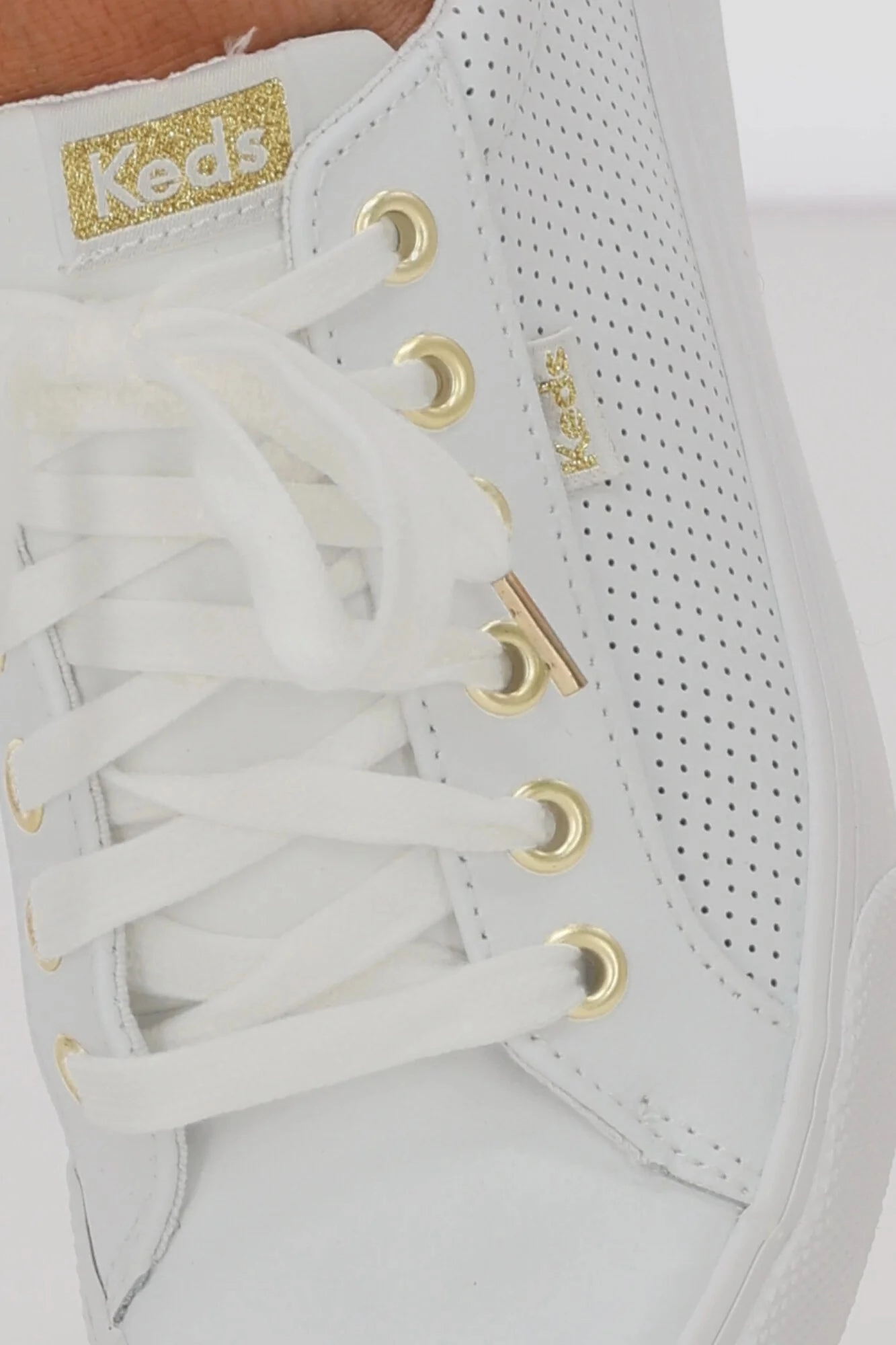 Sneaker Onygo Jump kick KEDS white/gold
