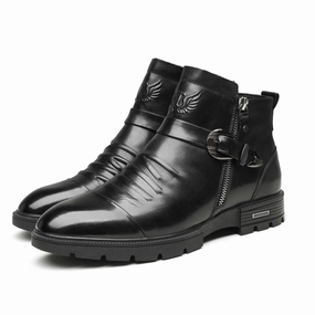 Schwarze Herren Stiefel fr Elegante Anlsse Schlager Stiefel