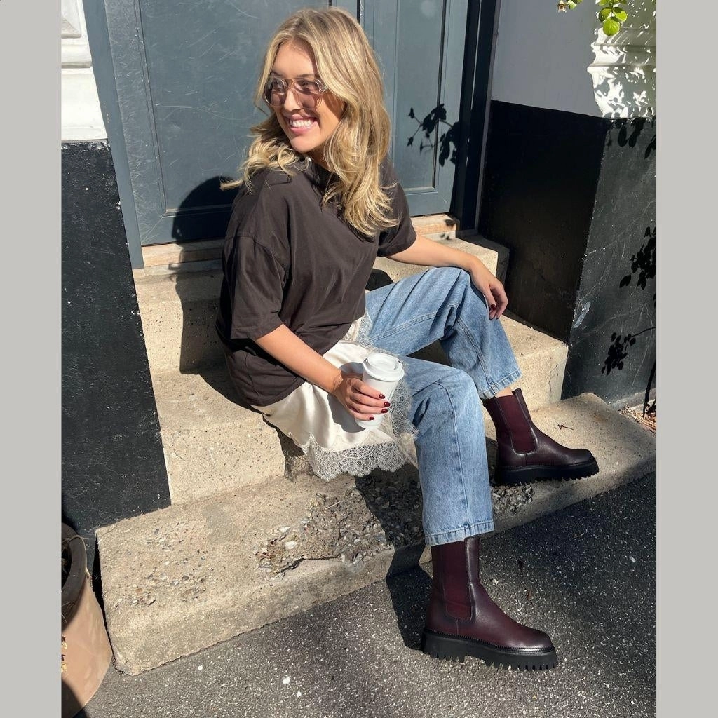 LEMON EDITION BORDEAUX - BORDEAUX (GRANATA) Sacha Boots Chelsea