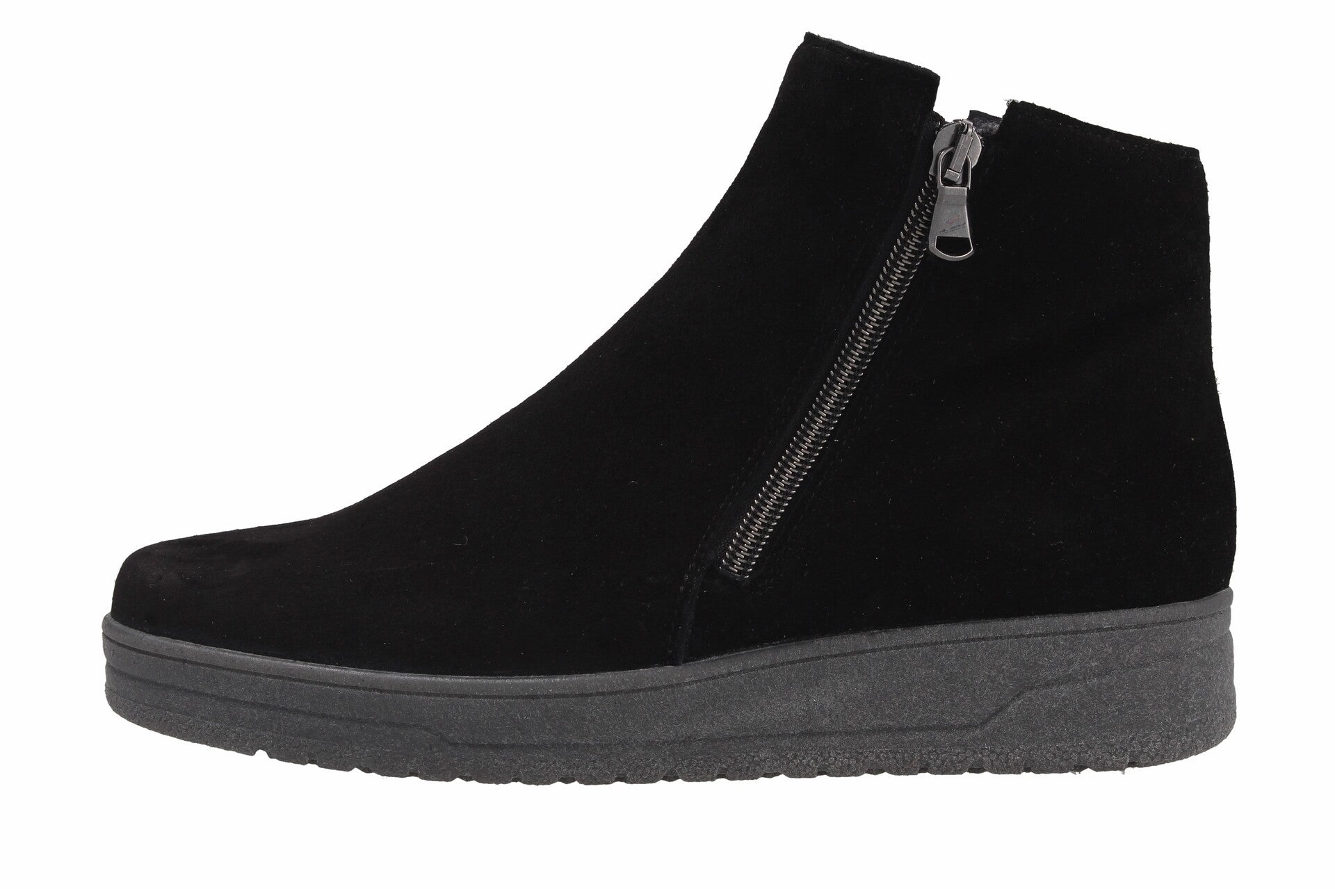 Verona  schwarz  Stiefel  V35465 Flat Track Sole Stretch Ankle Boots