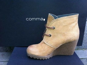 Wasserdichte Ankle Boots COMMA, Damenschuhe Schuhe Stiefelette Sasha Lace Bootie Echtleder