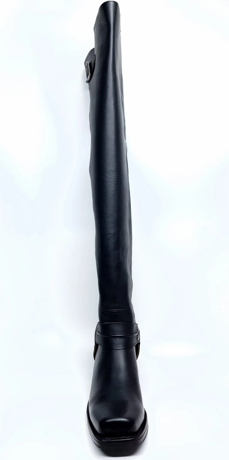 Flm Stiefel Sendra Boots 8105 Overknees Hochschaft Muskeltierstiefel Leder Biker Stiefel