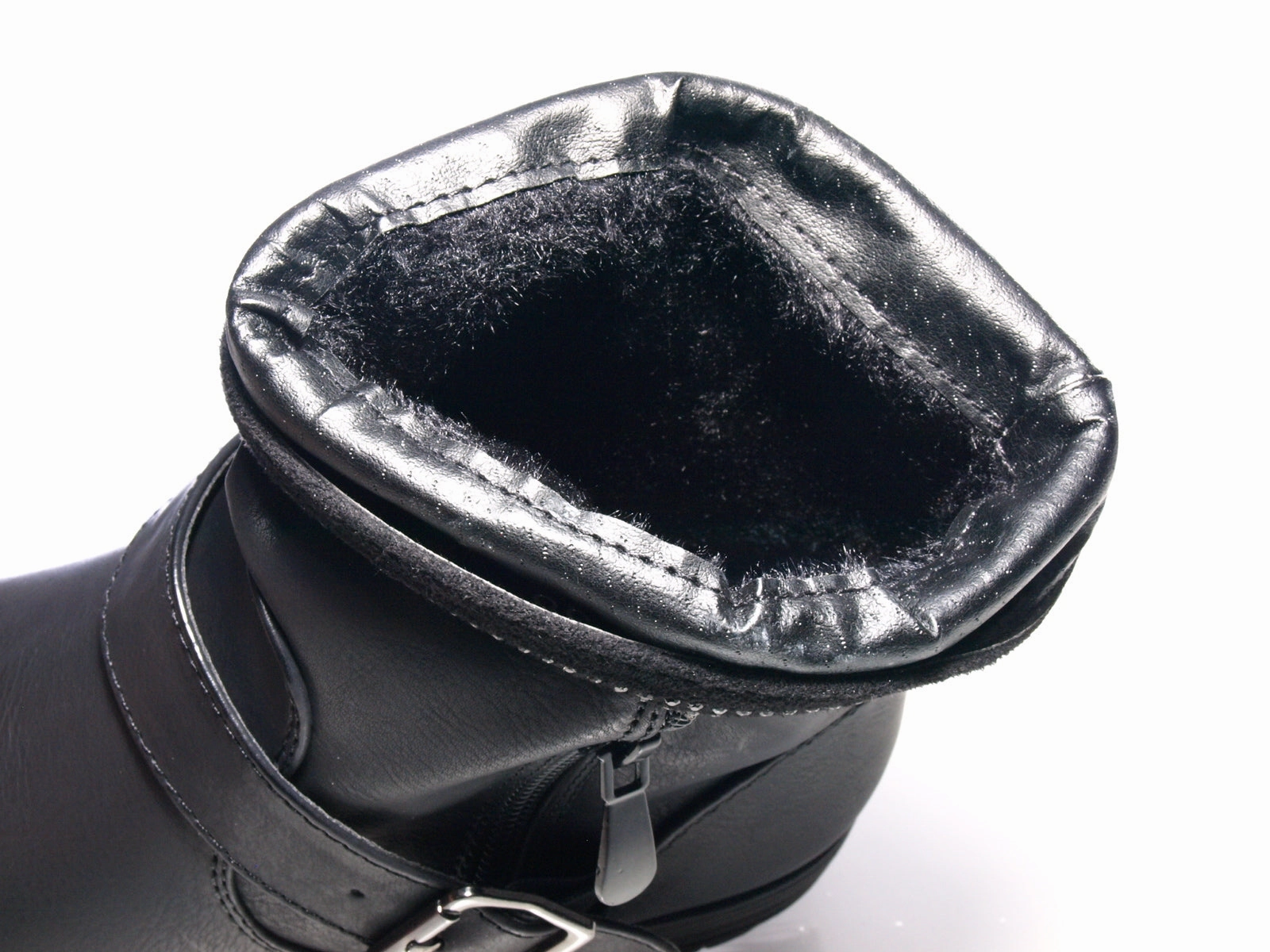 Damen Schlupf Stiefeletten Boots Outdoor Winterboots warm gefttert Black # 387 Sicherheitsschuhe Mit Spitze Vorne