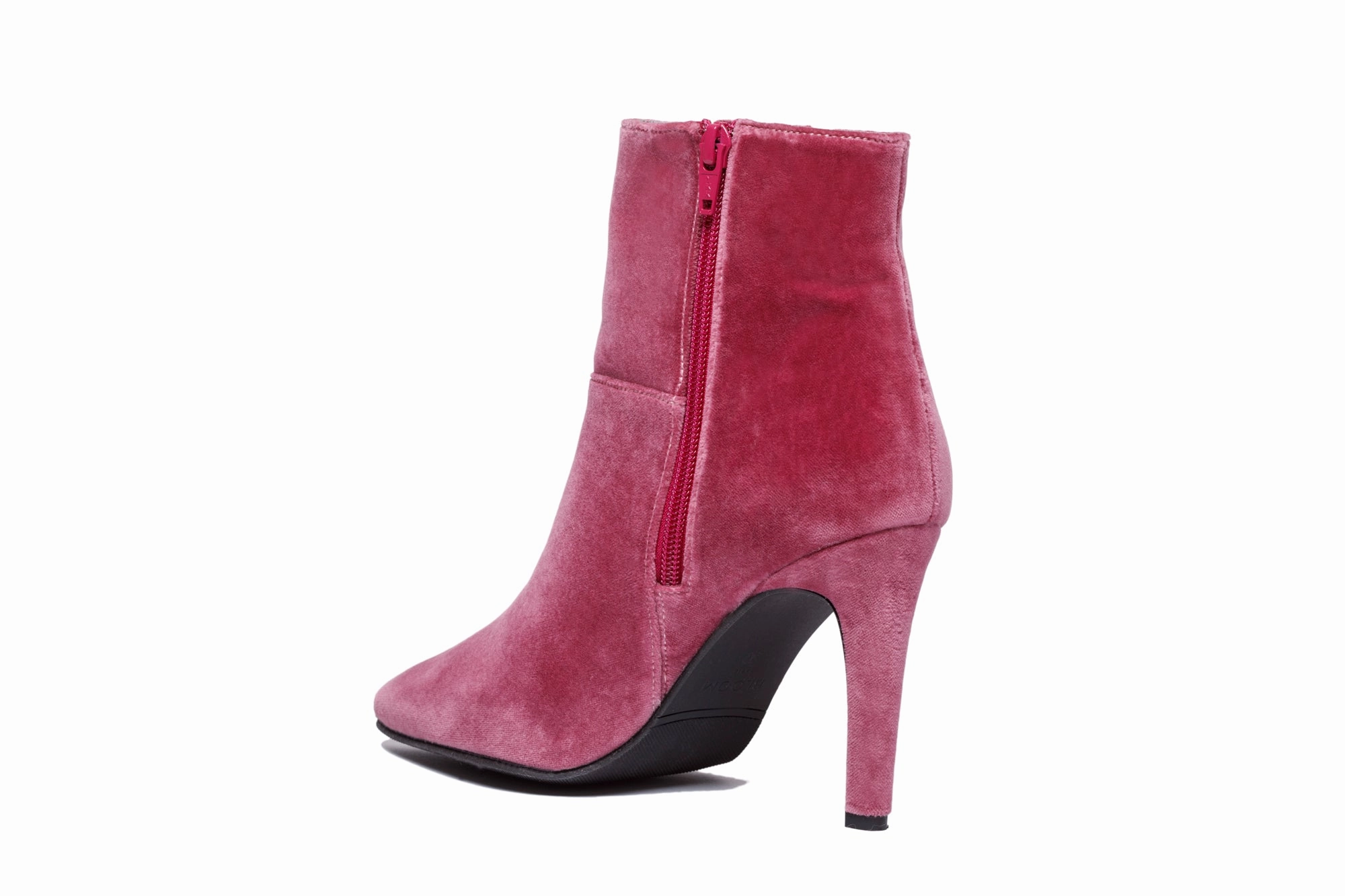 ROSE HIGH HEELS BOOTS VELVET PINK High Heels Balls