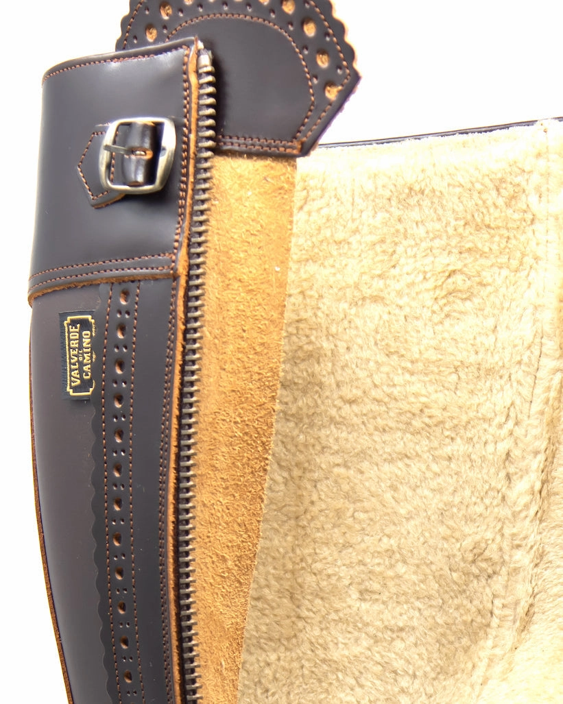 WINTERSTIEFEL LAURA - 100% Lammfell & Vibram Sohle Winterstiefel Mit Fussbett