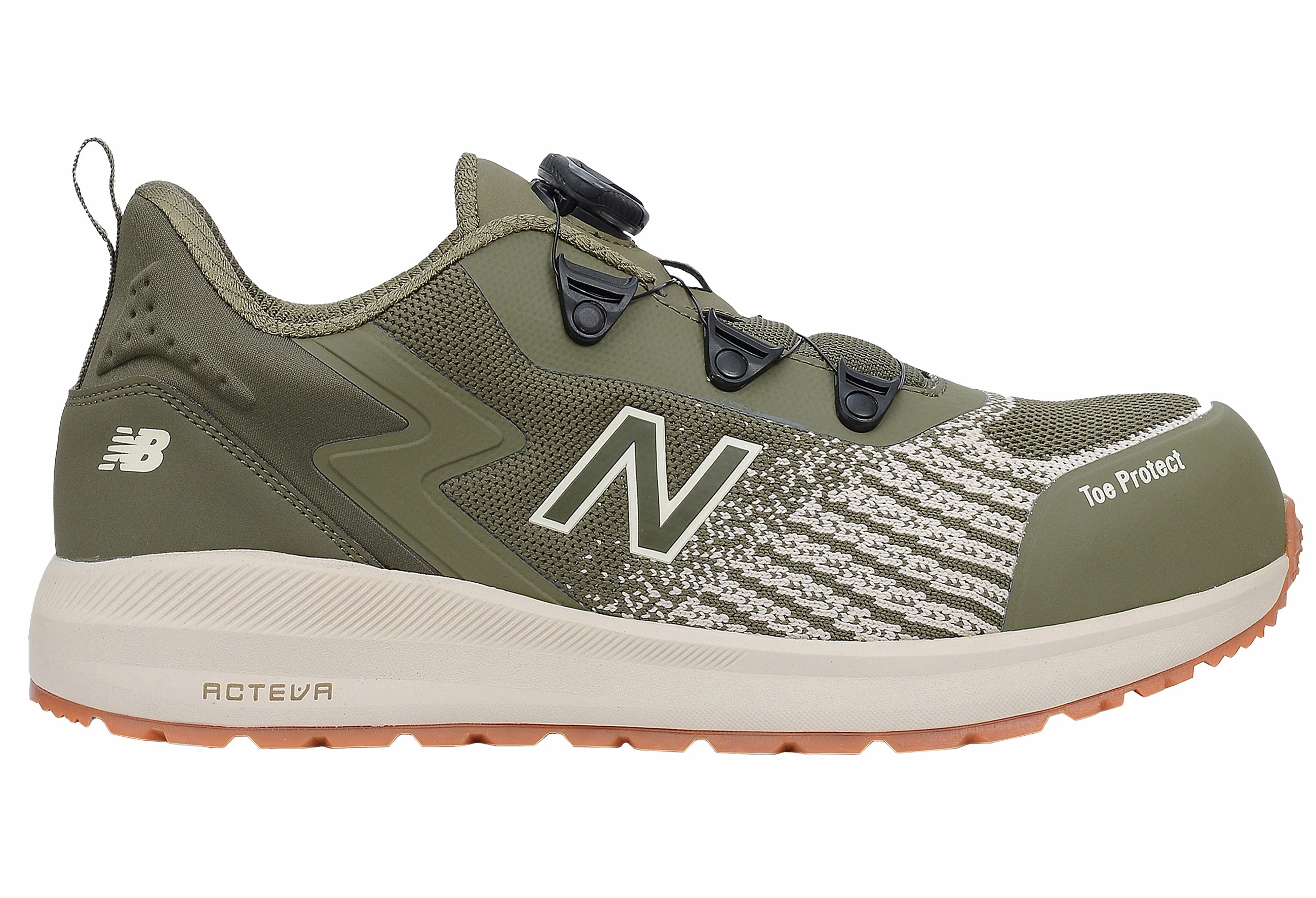 New Balance Speedware Boa, Halbschuhe, olive / wei, S1 P SRC S1P S1 SRC FO Sicherheitsschuhe Für Staplerscheinprüfung