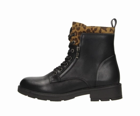 Lilli in Black-Leo - Damen Stiefelette Atmungsaktive Sohle Sicherheitsschuhe