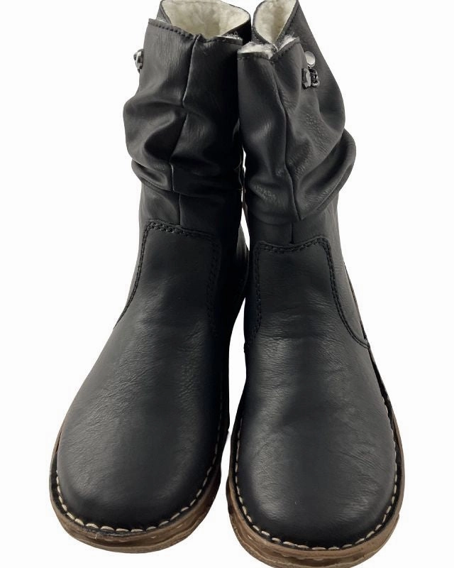 Rieker Damen Kurzstiefel Z3771-00 Schwarz  Kunstleder Leichte Sicherheitsschuhe Unter 50 Euro