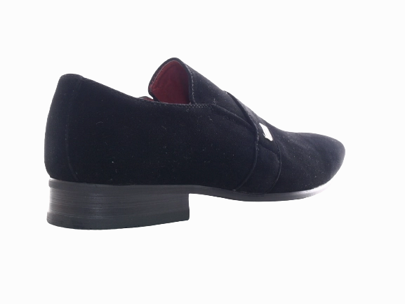 Herren Business Designer Halbschuhe Anzug Schuhe Abendschuhe Velour Optik Black # 287-62 Sicherheitsschuhe Weite S