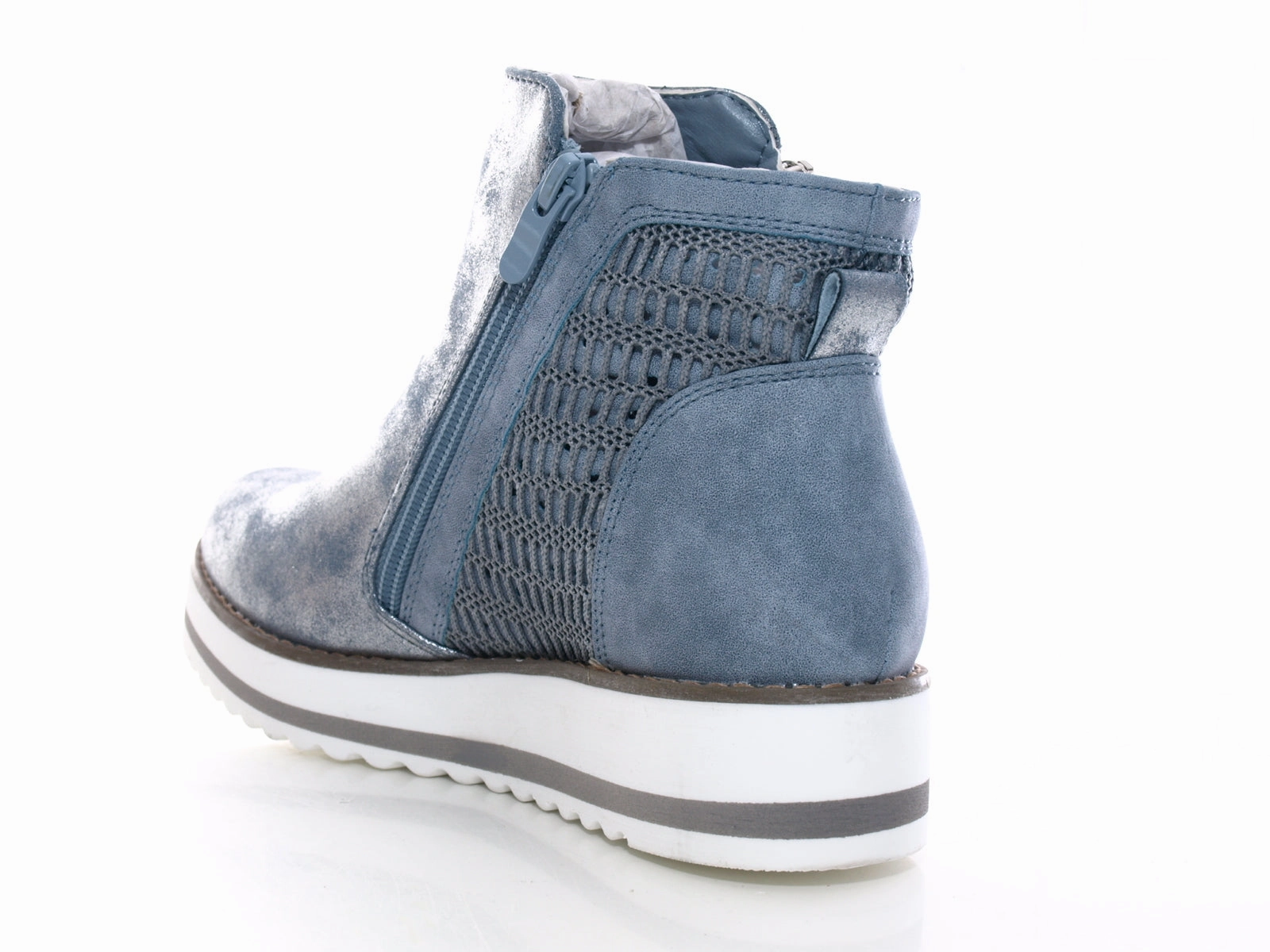 Damen Halbhohe Sneaker Freizeitschuhe Stiefelette Blue # 770 Sicherheitsschuhe Andernach