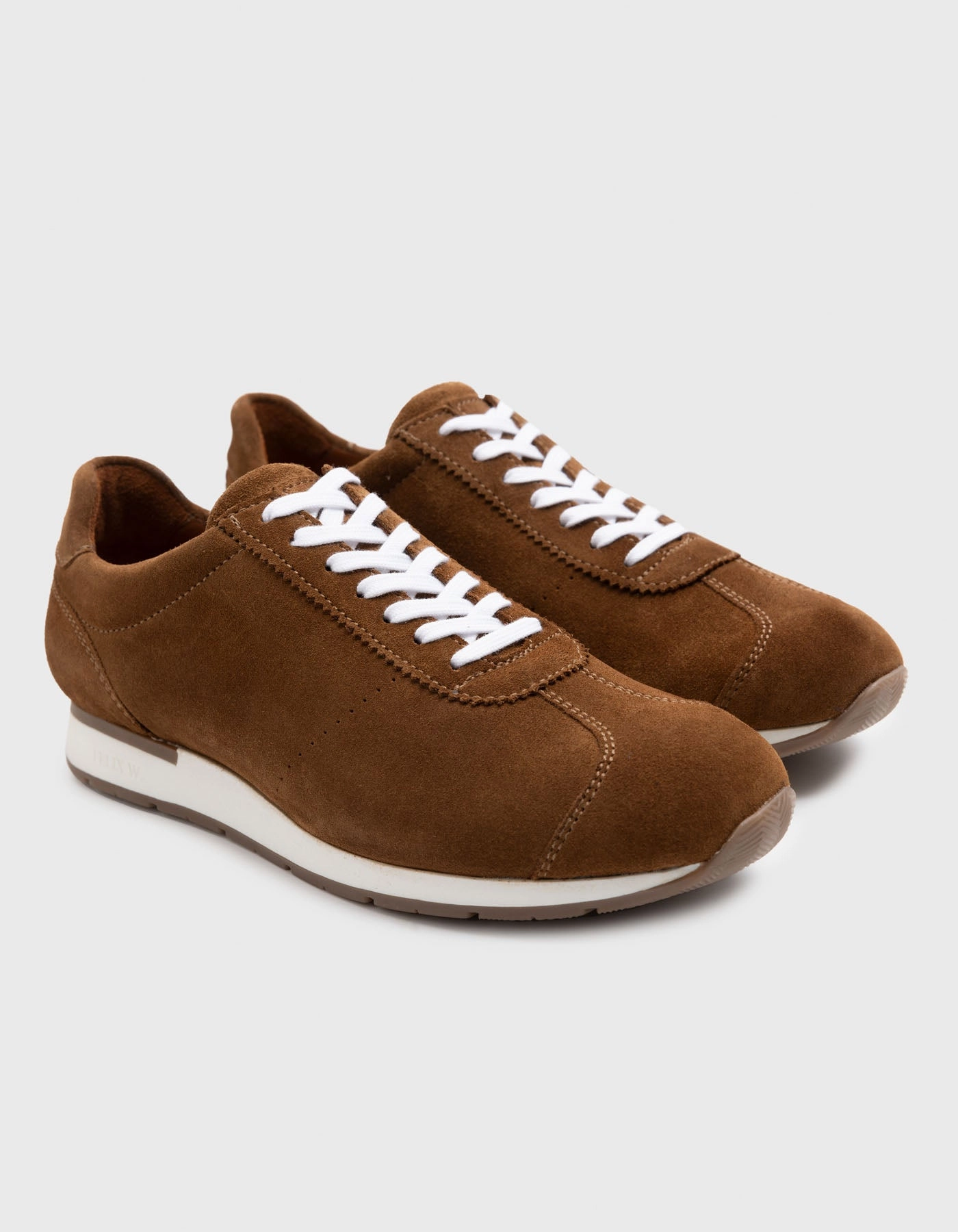 Schwarze Pailletten Sneaker Sneaker Foggia Velours. Cognac