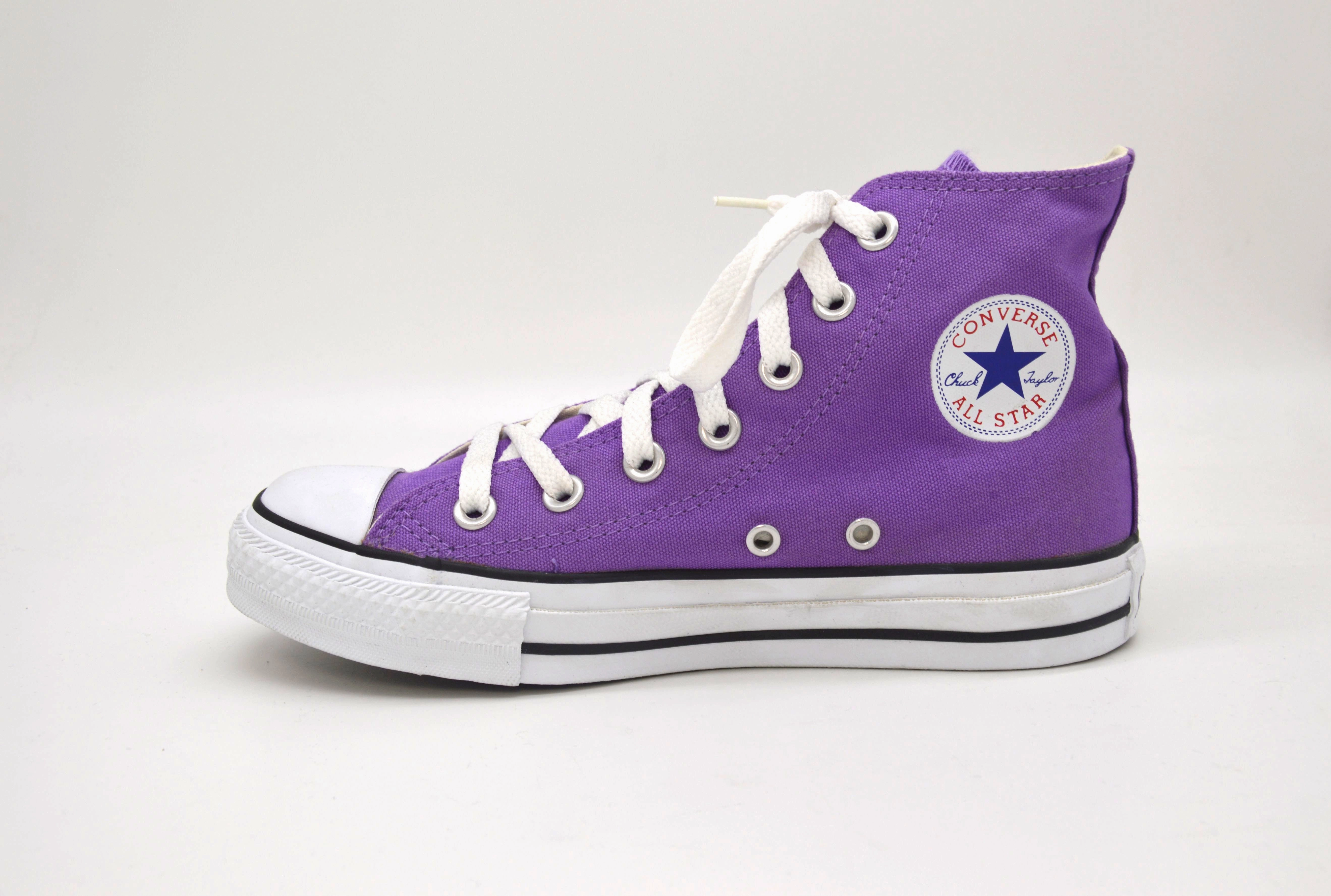 Converse All Star HI Schuhe Sneaker Chucks Taylor Purple Weiße Business Sneaker
