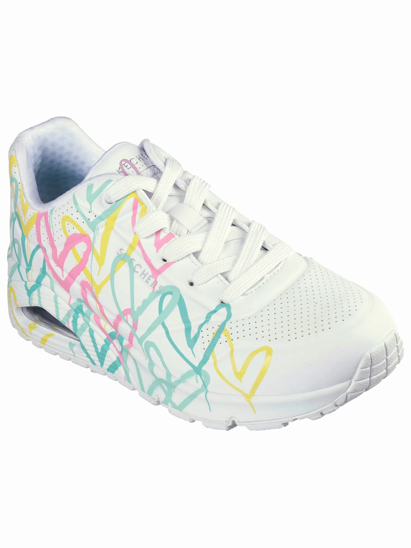 Icon Sneaker Sneaker Herzen pastell wei