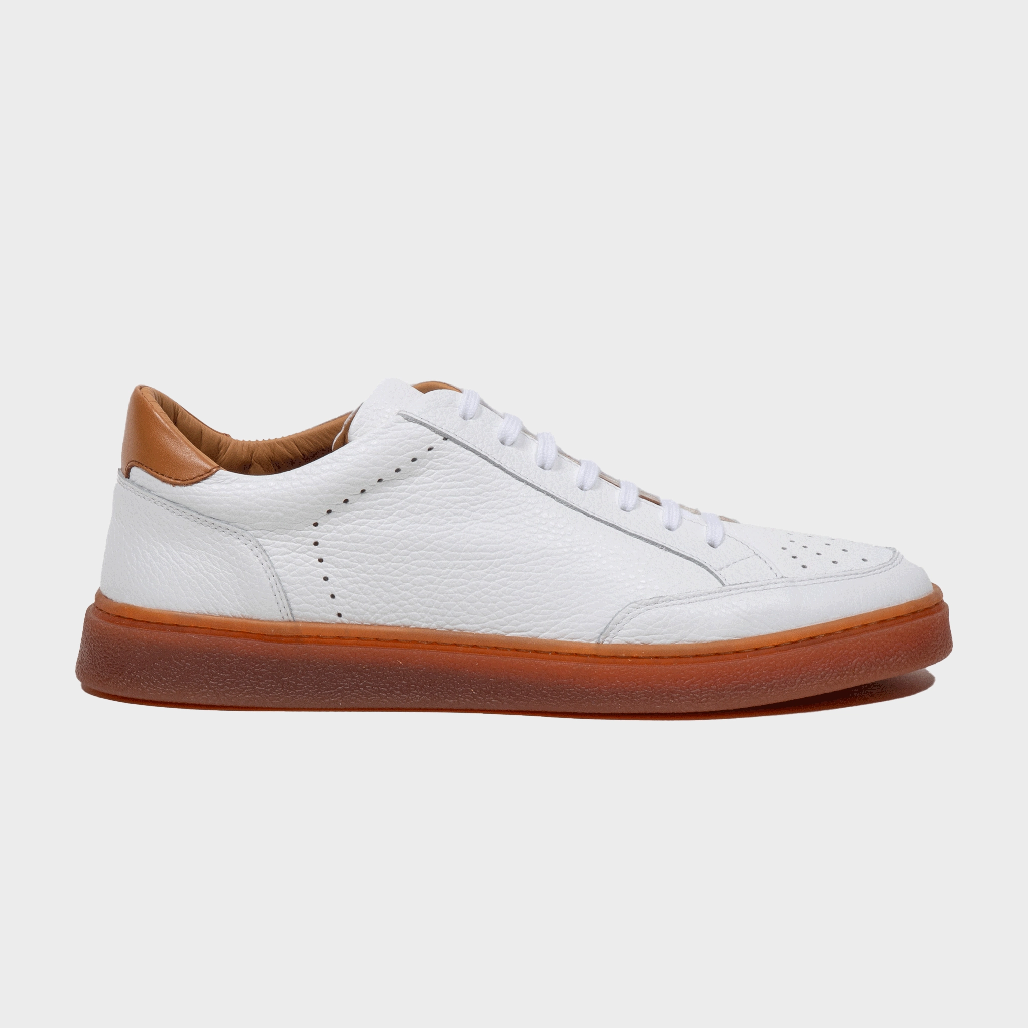 Sneaker Leder Dollaro Caramello Sneaker Ask Fake