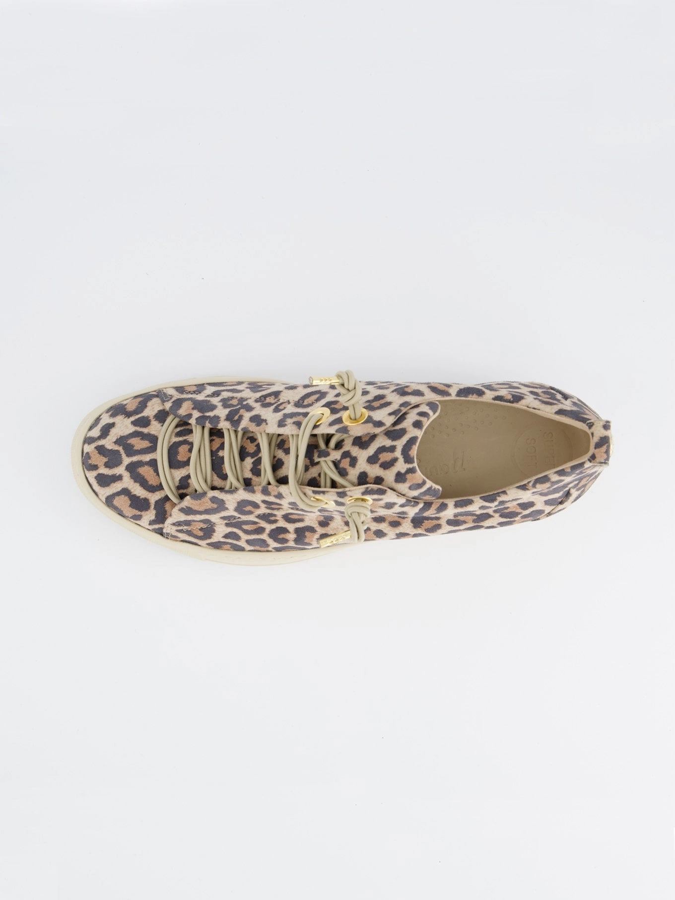 Weiße Sneaker Kommunion Sneaker Leopardino desert