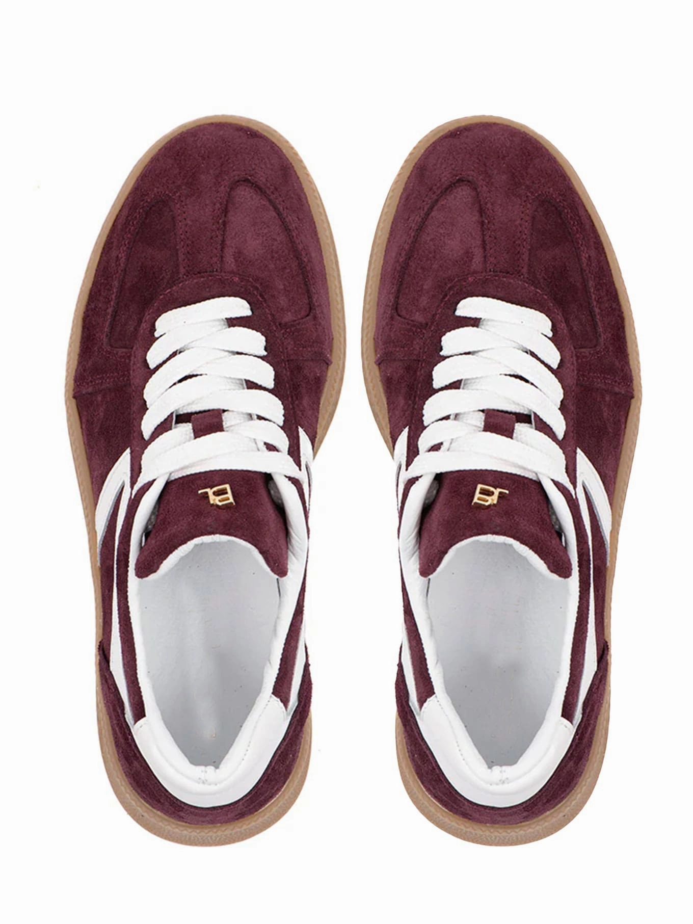 Sneaker Liva bordeaux white Freizeit Sneaker