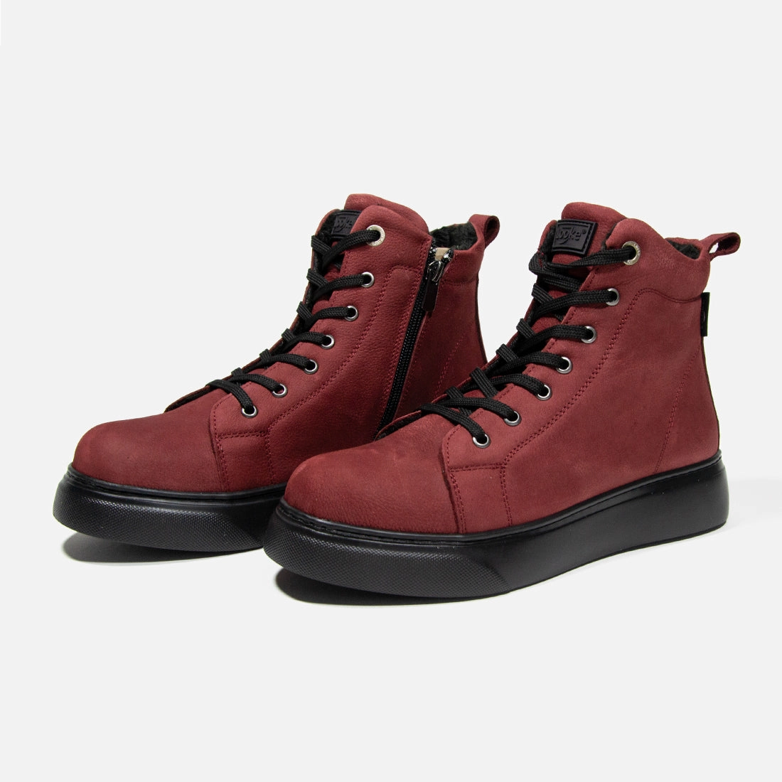 Sneaker Glattleder Damen knchelhohe Sneaker Looke LYSIANE