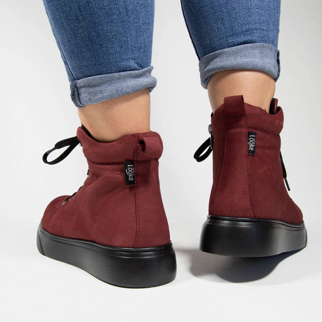 Damen knchelhohe Sneaker Looke LYSIANE Sneaker Quietschen Bei Jedem Schritt