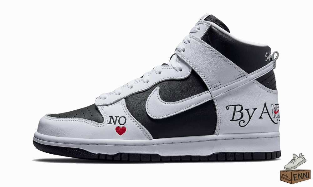 Nike SB Dunk High Supreme By Any Means black/white Sale Sneaker