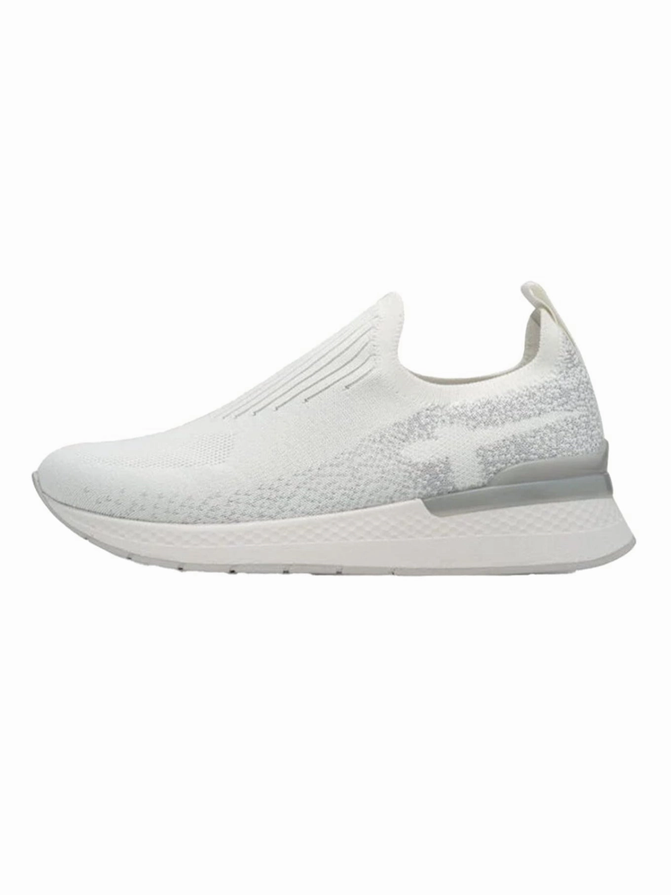 Weiße Stoff Sneaker Sneaker white silver