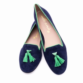 Navy Penny Loafers Abyss-Rucola