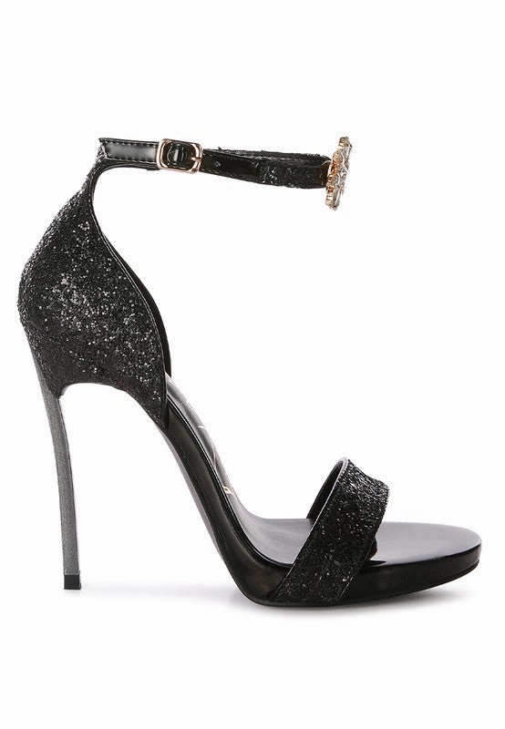 Straight Fire High Heel Glitter Stilettos High Heels Absatz Aufsatz