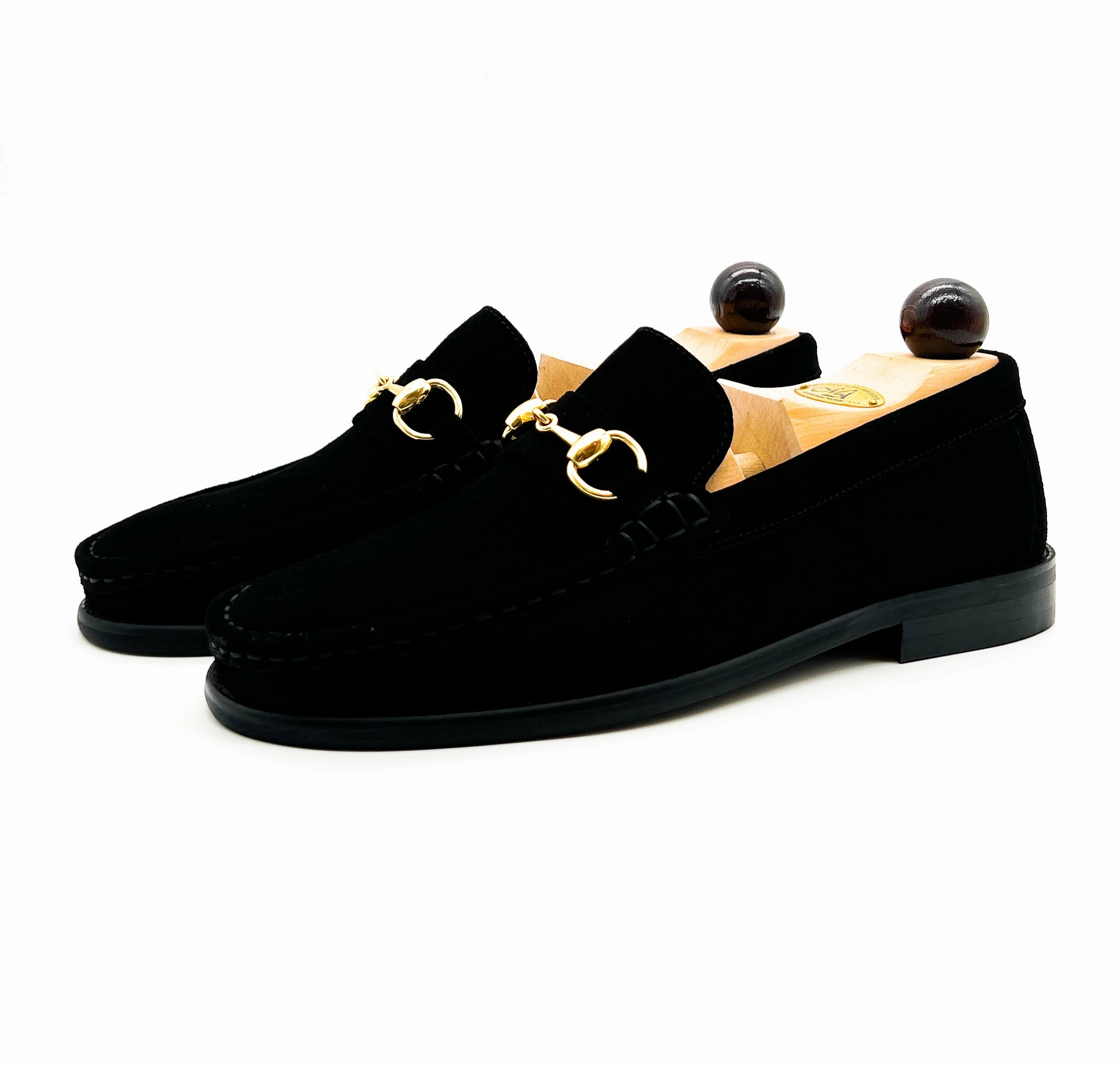 Loafer Schwarz mit Schnalle | Herrenschuhe Loafers Slip Off