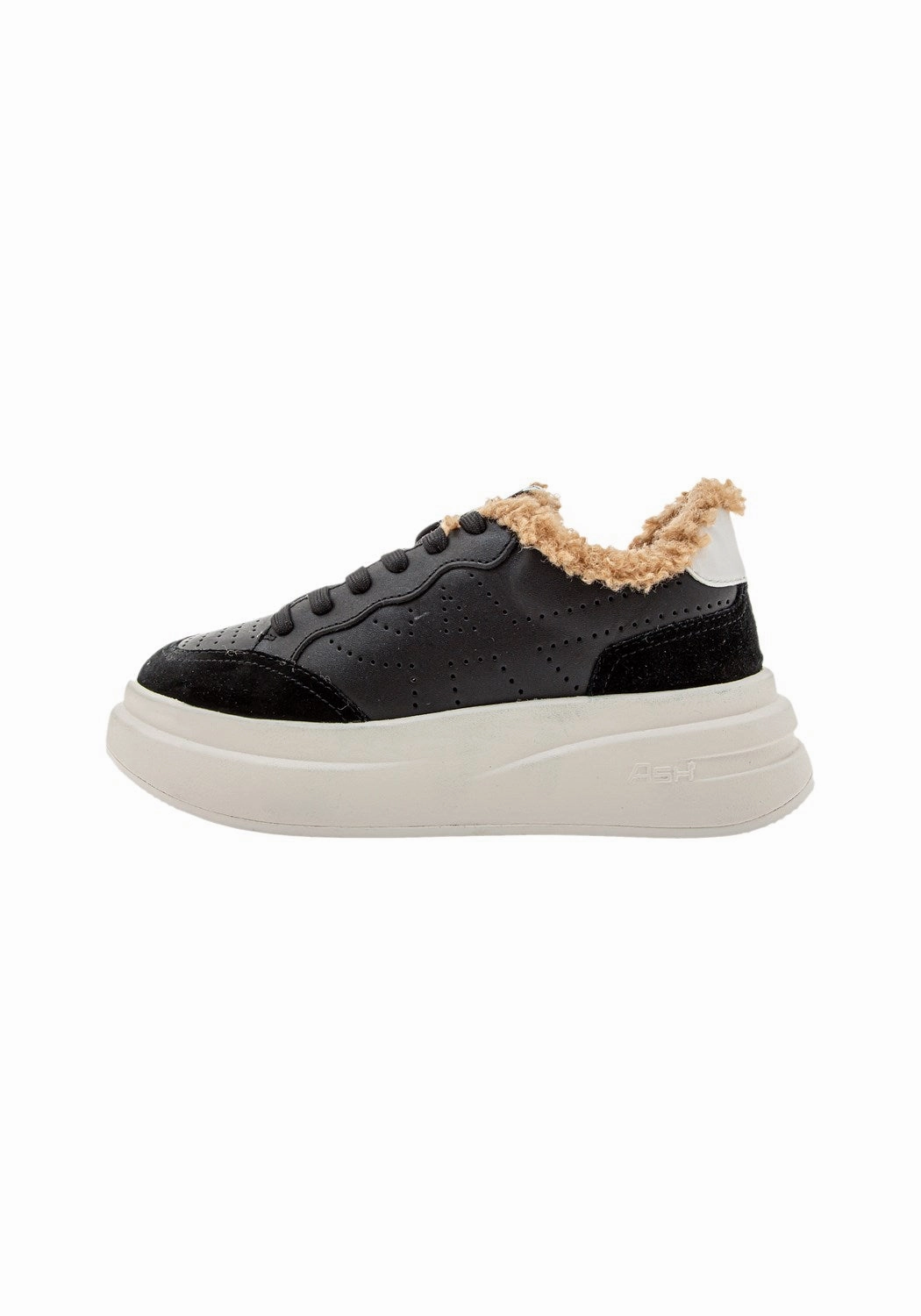 IMPULSFUR02 Combo B calfsuede blk/br wht Ml574 Core Sneaker