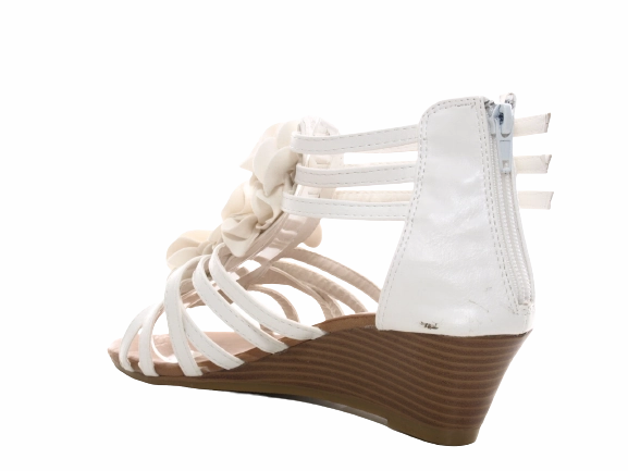 Damen Keilabsatz Wedges Plateau Sandalen Sandaletten Keilabsatz Rmer White # 213 Sandalen Semler Schuhe Neue Kollektion